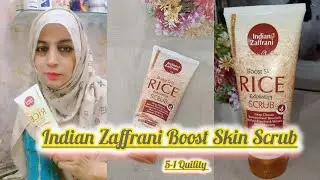Indian Zaffrani Boost Skin Scrub 5-1 Solve Skin Problem @makeupbeauty44