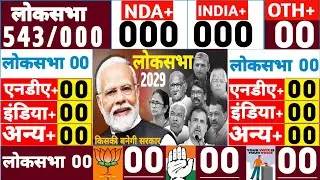 Lok Sabha Elections Opinion Poll 2029 | Who will win | Rahul vs Modi | Bjp | Inc | Nda | India |