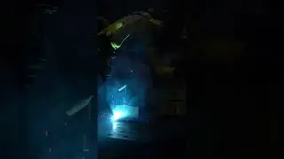 Robot welding: P-MIG on 10mm carbon steel with Weldtec-NB500-HP