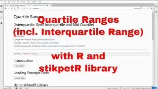 R - Quartile Ranges with stikpetR