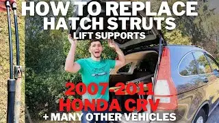 Как заменить стойки люка (подъёмные опоры) | Honda CR-V 2007-2011