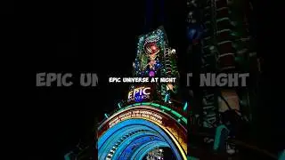 Epic Universe at night is CRAZY 😱