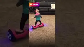 💋16 month old Baby's Special Hovereboard  skills #shorts