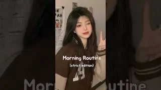 Morning school routine 🍒 (strict edition)