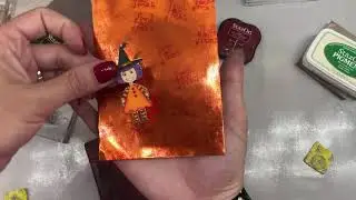 Creating Spooky Stamped Backgrounds