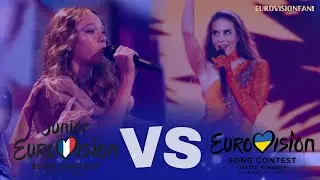 JUNIOR EUROVISION: 2023 VS EUROVISION: 2023 | BATTLE! (BY COUNTRY)