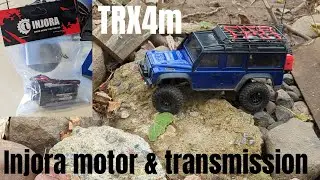 injora TRX4m motor and transmission install and test