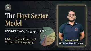 UGC NET EXAM 2026 | The Hoyt Sector Model | Unit&ndash;5: Population & Settlement Geography