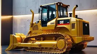 CAT D4K2 Bulldozer in Golden | Compact Power Meets Luxury Showroom | Throttle Trends