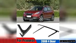 Car Window Upper Rubber Strip For Peugeot 2008 4 Door Sealing Door Glass Lifter Guide Groove Sealant