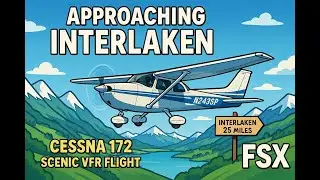 FSX Mission: Swiss Outing Take 3 An emergency landing didn&rsquo;t happen  #fsx  #swiss #interlaken