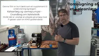 Tomsugning af et køleanlæg med R134a