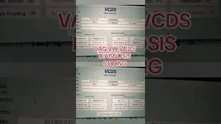 VAG VW VCDS DIAGNOSTIC CODING / Diagn&oacute;stico y Codificaci&oacute;n con VCDS para VAG VW #diagnosis