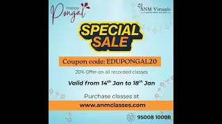 🚨 Pongal Offer Alert 🚨 | Start with ANM Virtuals | 🌾 Begin today for May 2026 | Sept 2026 | Jan 2027