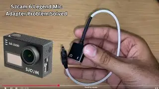 SJcam 6 Legend Mic Adapter Problem Solved | Use External Mic and Record Best Quality Audio 2025