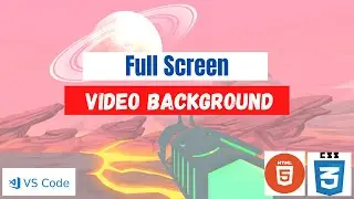 Full Screen Video Background | HTML & CSS