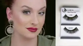 28 eyelashes try on 100% human hair by KARA