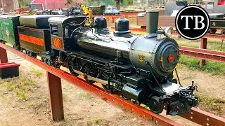 Ten Wheeler Live Steam Locomotive #trains #livesteam #railfanning