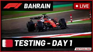 🔴F1 Live Bahrain Testing - Live Timings + Commentary (Day 1 - Test 2)