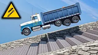 Cars vs Stairs – Extreme Stair Crashes You Won’t Expect | BeamNG.drive