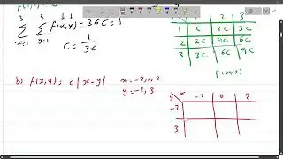 Joint Probability Distribution (Discrete & Continuous) - Solved Exercices|حل تمارين