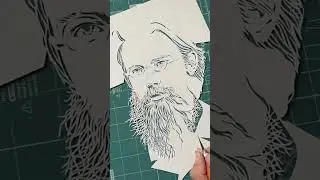 Ажурное #вырезание #процесс #papercraft #papercutting #portrait #timelapse #wip #вернадский #портрет
