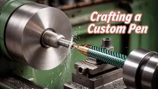 Pen Turning Process Start To Finish | Crafting a Custom Pen on the Lathe