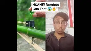&ldquo;INSANE Bamboo Gun Experiment 😱🔥 |Amazora Reacts