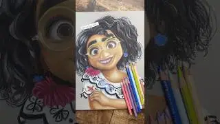 #mirabelmadrigal #encanto #disney #disneyart #pixar #tiktokartist #coloredpencilart