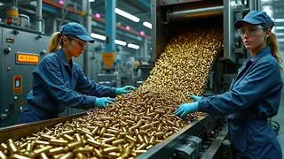How 9mm BULLETS are Made - Real Manufacturing PROCESS - MUST WATCH