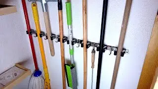 Every Home Needs This Wall Mounted Mop and Broom Holder and Hanger!