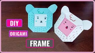 DIY ORIGAMI PAPER PHOTO FRAME - PAPER PHOTO FRAME - ORIGAMI PHOTO FRAME - DIY PHOTO FRAME