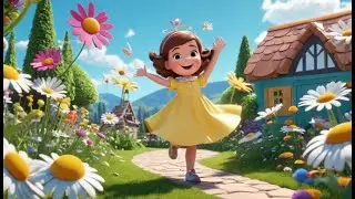 Rosie Rabbit Spins a Top | Spinning Toy Rhyme for Toddlers | Playful Motion Song for Preschool Kids