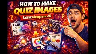 How to make quiz images using ideogram ai | Quiz Niche | Part 10