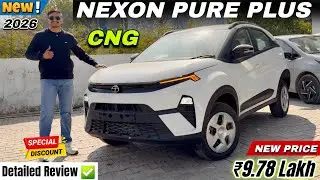 Tata Nexon Pure Plus CNG 2026 Detailed Review ✅ | Nexon Pure Plus CNG Best Model Price & Features 🔥