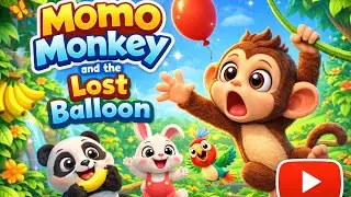 &ldquo;Momo Monkey and the Lost Balloon🎈🐒|Cartoon for Kids&rdquo;Ai animation#foryou