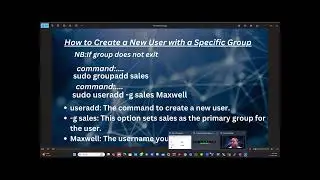how to Create a New User with a Specific Group | Linux Administrator | System Engineering