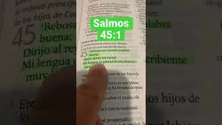 Quiero conocerte Dios Salmos 45:1