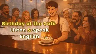 Learn English Listening & Speaking | Birthday at the Café