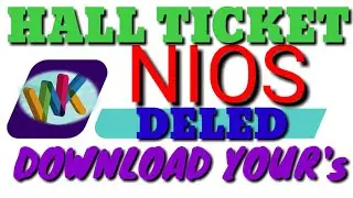 NIOS DELED 3RD EXAMINATION HALL TICKET IS HERE DOWNLOAD YOURS