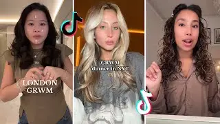 Makeup Tutorial Tiktok Compilation - GRWM  ( Get Ready With Me ) ❤️(Skincare, Makeup, Outfits) 1862