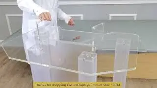 10014 deluxe 31 inch wide acrylic podium  plexiglass  lectern church pulpit Instructions