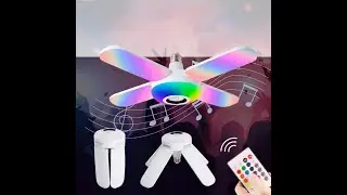 L&acirc;mpada musical de LED E Alto falante Bluetooth