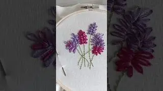 Lavender Embroidery Design #embroidery #embroiderydesign #lavender #craft #diy