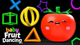 Baby Fruit Dancing | SHAPES and FORMS with Tropical Dance Beats!
