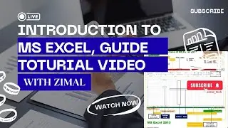 Introduction to MS EXCEL, Beginner guide of Excel, complete course of Excel,   Interface of Excel.