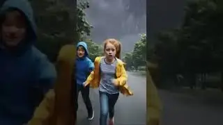 #AIVideo#StormScene#LightningStrike#KidsInRain#AIArt#AIDrama