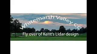 Fly over of Kent's Lidar version of WhiteMarsh Valley Country Club