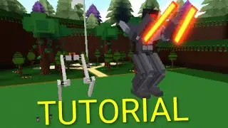 Tutorial de cómo hacer un robot de combate QUE CAMINA (mecánismo) en build a boat for treasure