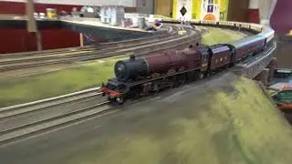 B.M.Rly.S: The HORNBY is, No.6201 'Princess Elizabeth', was running on OO Gauge Layout.
